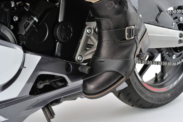 Stiefelschoner Leder schwarz Small