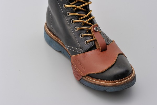 Stiefelschoner Leder braun Small