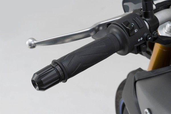 "SCRATCH" Lenkergewichte Paar 2-farbig eloxiert 7/8" + 1" / Ø 14-19 mm schwarz