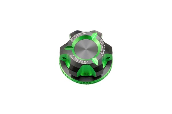 Oil filler cap dual anodized M20 x P1.5 green black