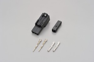 Stecker Set 2-polig schwarz f. KAWASAKI Blinker
