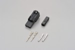 Connector set 2-port black f. KAWASAKI indicator