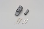 Stecker Set 2-polig grau f. KAWASAKI Blinker