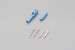 Stecker Set 2-polig Typ 050 blau f. HONDA Blinker