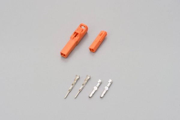 Stecker Set 2-polig Typ 050 orange f. HONDA Blinker