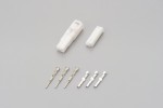Stecker Set 3-polig Typ 050 weiß f. HONDA Blinker