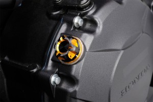 Oil filler cap dual anodized M20 x P2.5 gold black 2