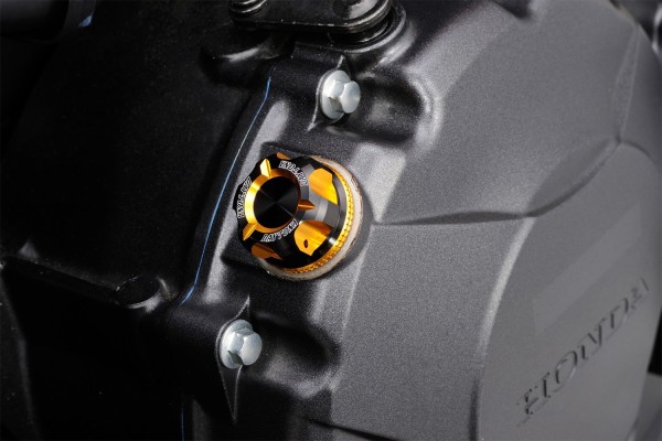 Oil filler cap dual anodized M20 x P2.5 gold black