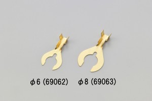 C-shaped terminal set dia. 8, set of 5 2