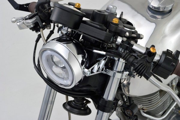 "CAPSULE120" 120mm 4 1/2" LED Headlight chrome...
