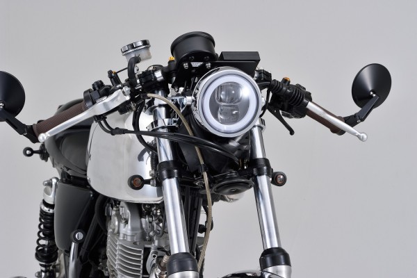 "CAPSULE120" 120mm 4 1/2" LED Headlight chrome...