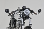 "D-MIRROR-9" Aluminium ABS Lenkerenden Spiegel Satz 2 Stück schwarz lang