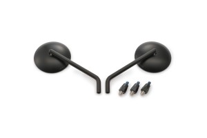 "D-MIRROR-9" steel ABS mirror set 2pcs black