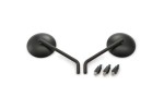"D-MIRROR-9" steel ABS mirror set 2pcs black