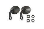 "D-MIRROR-10" Aluminum ABS bar end mirror black short set 2pcs