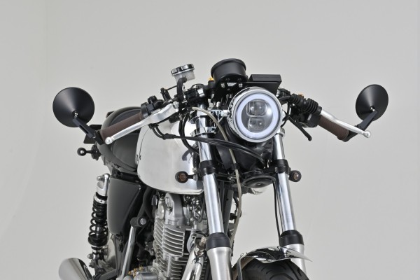 "D-MIRROR-10" Aluminum ABS bar end mirror black...