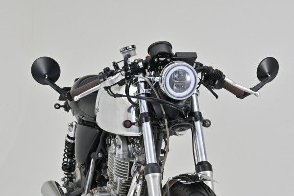 "D-MIRROR-10" Aluminum ABS bar end mirror black...