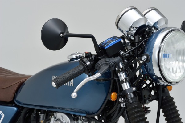 "D-MIRROR-10" steel ABS mirror set 2pcs black