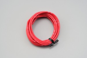 Colored wire, AWG18 AVS0.75, red, 2m