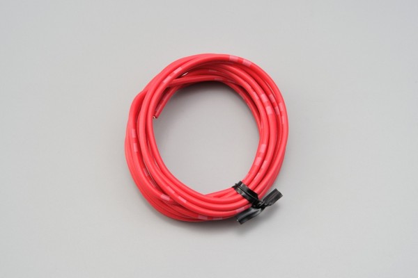 Colored wire, AWG18 AVS0.75, red, 2m