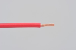 Colored wire, AWG18 AVS0.75, red, 2m 2