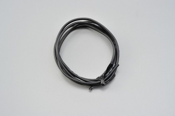 Colored wire, AWG16 AVS1.25, black, 1m