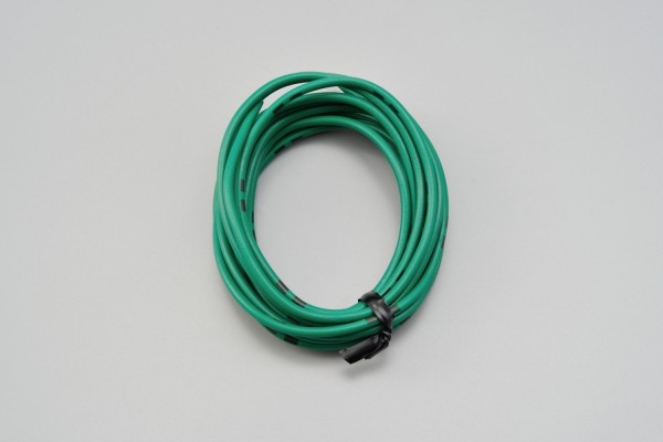 Colored wire, AWG18 AVS0.75, green, 2m