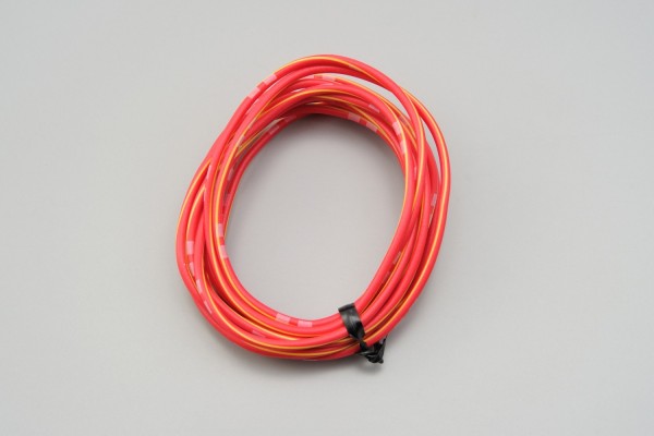 Colored wire, AWG18 AVS0.75, red/yellow, 2m