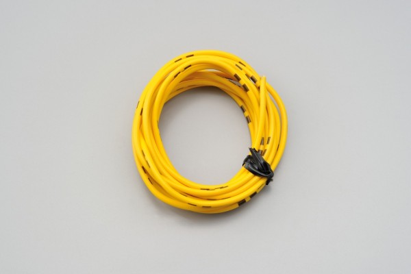 Colored wire, AWG18 AVS0.75, yellow, 2m