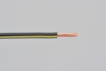 Colored wire, AWG18 AVS0.75, black/yellow, 2m