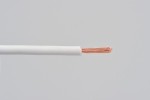 Colored wire, AWG18 AVS0.75, white, 2m
