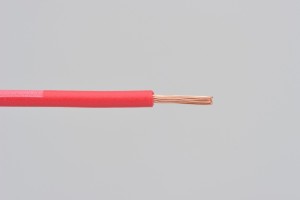 Colored wire, AWG20 AVS0.50, red, 2m 2