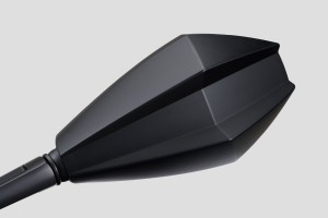 "D-MIRROR-11" aluminum ABS mirror black left 2