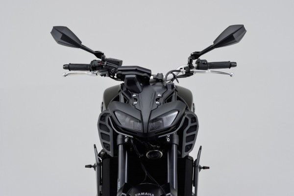 "D-MIRROR-11" aluminum ABS mirror black left