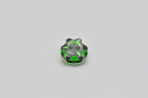 Oil filler cap dual anodized M27 x P1.5 green black