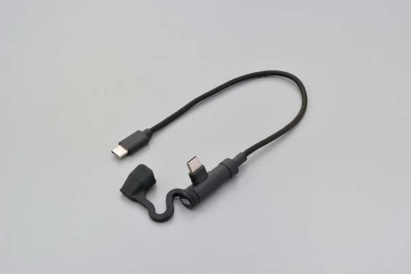 USB cable type-C to type-C l-shaped 200mm