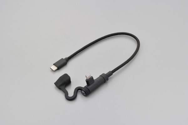USB Kabel 200mm USB-C auf Lightning abgewinkelt