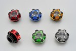 Oil filler cap dual anodized M27 x P3.0 red black