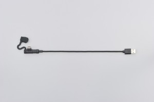 USB cable type-A to type-C l-shaped 200mm 2