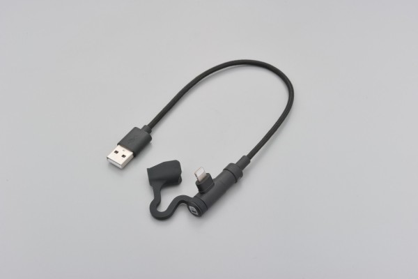 USB cable type-A to Lightning L-shaped 200mm