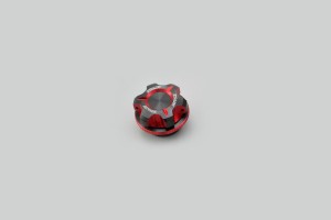 Oil filler cap dual anodized M27 x P3.0 red black