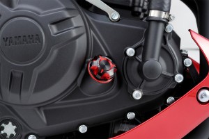 Oil filler cap dual anodized M27 x P3.0 red black 2