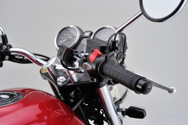 Heated grips 4-level 22.2mm 7/8" open end black