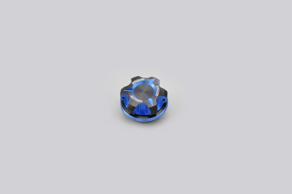 Oil filler cap dual anodized M27 x P3.0 blue black
