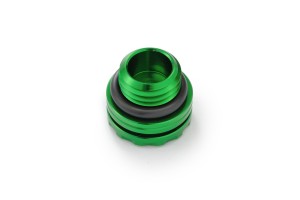 Oil filler cap CNC green anodized M20 x P2.5 2