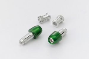 "PINO-1" Lenkergewichte Set Aluminium CNC grün eloxiert... 2