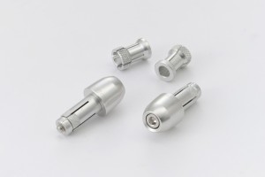 "PINO-1" Lenkergewichte Set Aluminium CNC silber eloxiert... 2