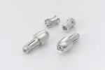 "PINO-1" Lenkergewichte Set Aluminium CNC silber eloxiert 14-19mm M8