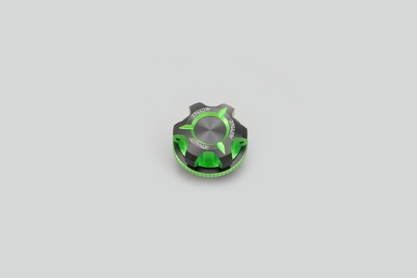 Oil filler cap dual anodized M27 x P3.0 green black