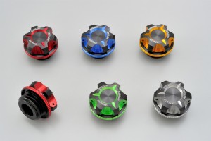 Oil filler cap dual anodized M27 x P3.0 silver black 2